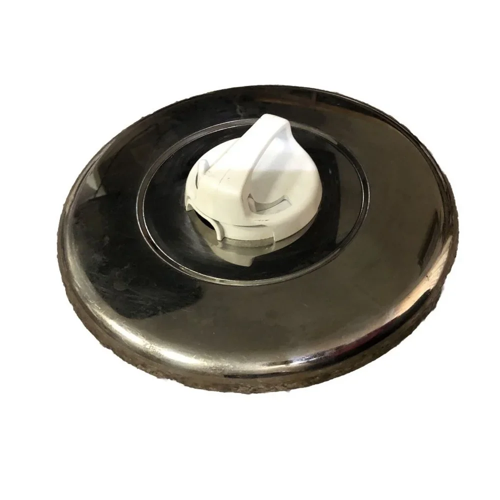 Replacement Pot Pan Lid Stainless Steel Air Vent Knob Used 8.5” Inner Lip - Picture 2 of 13